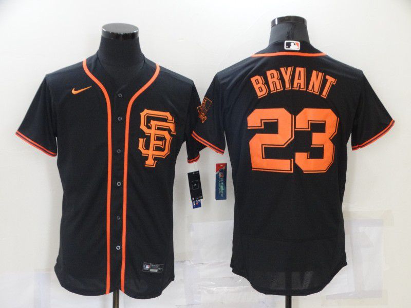 Men San Francisco Giants #23 Bryant Black Elite Nike 2021 MLB Jersey